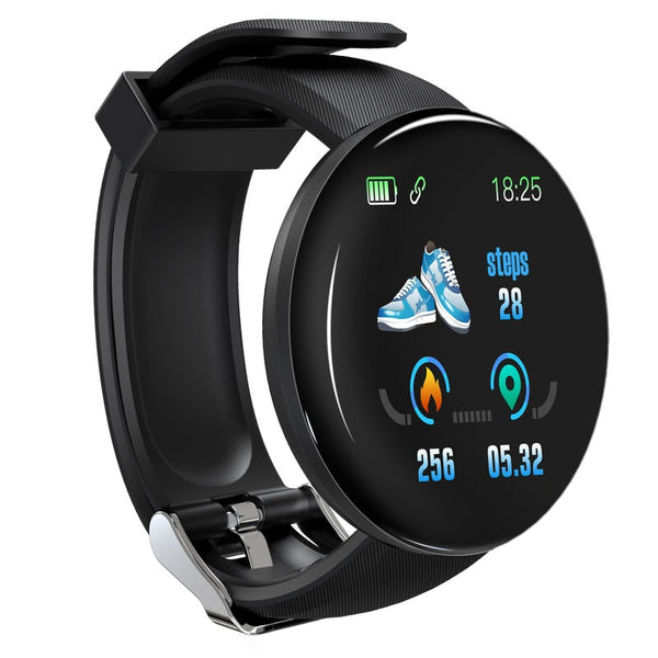 Bluetooth Round Waterproof Smartwatch Fitness Tracker Android iOS