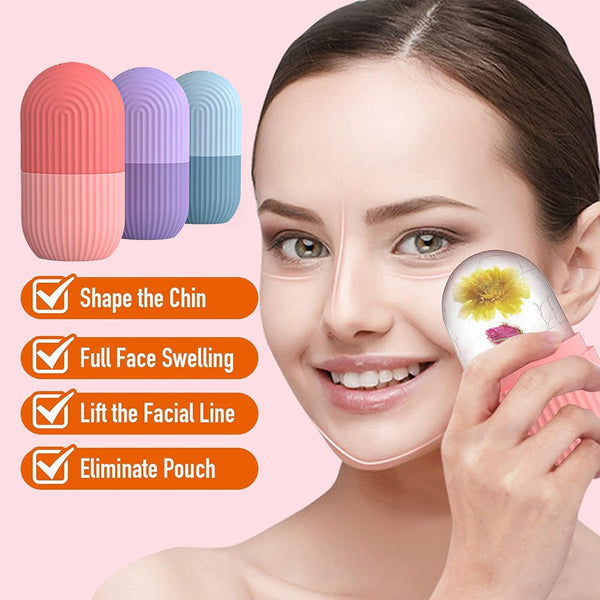 Silicone Diamond-Shaped Face Mask Ice Grid