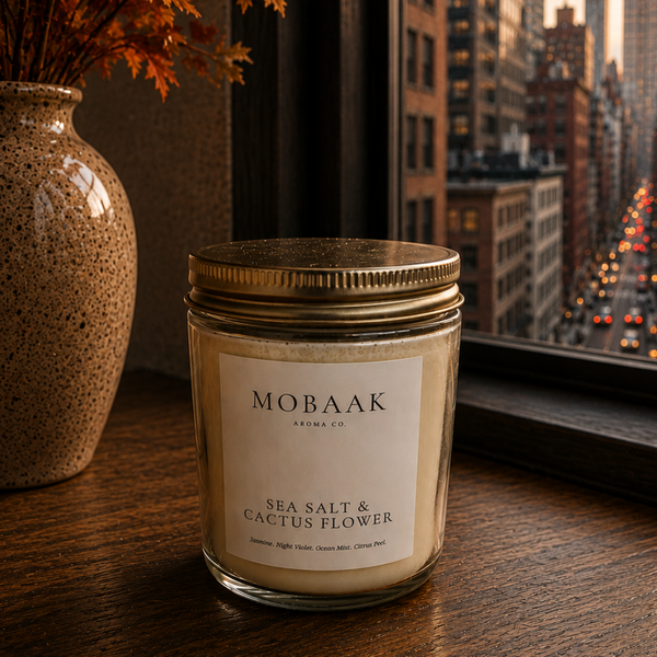 Sea Salt and Cactus Flower Scented Candle