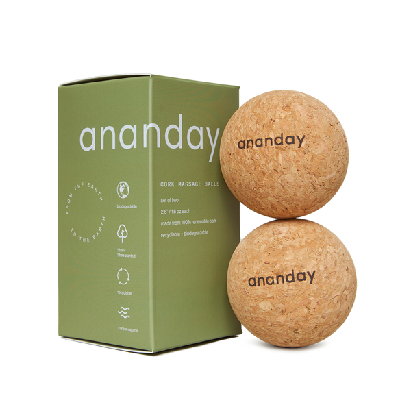 Cork Massage Ball Set for Muscle Relaxation
