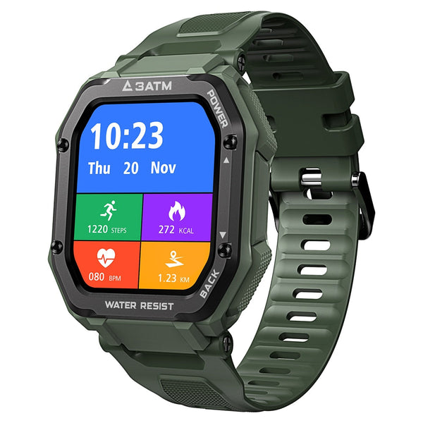 Rugged Smartwatch Waterproof Outdoor Fitness Tracker