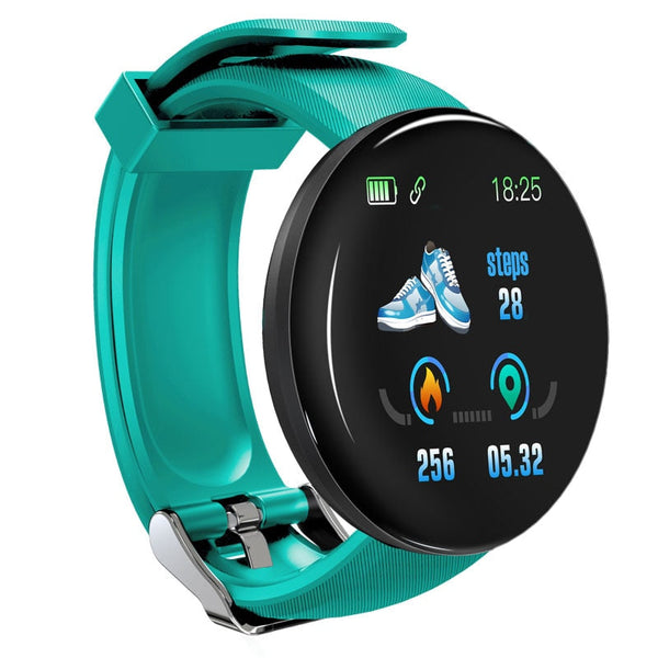 Bluetooth Round Waterproof Smartwatch Fitness Tracker Android iOS