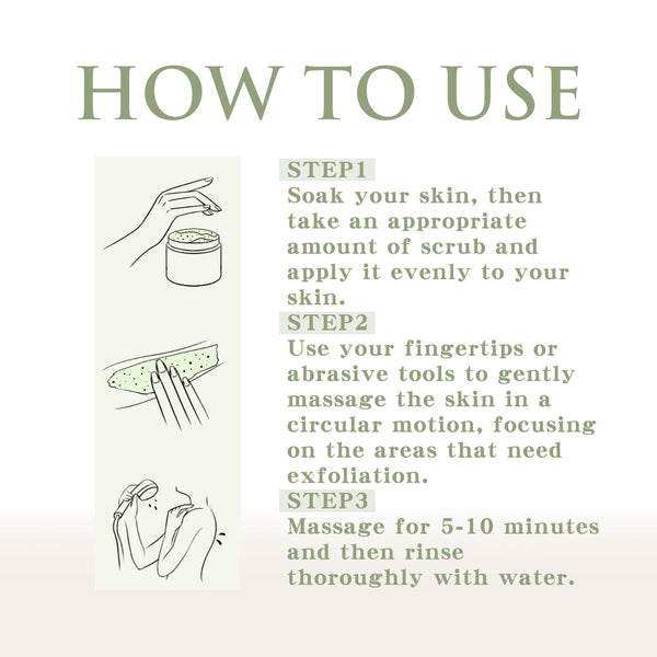 Avocado Ice Cream Body Scrub Exfoliating Dead Skin