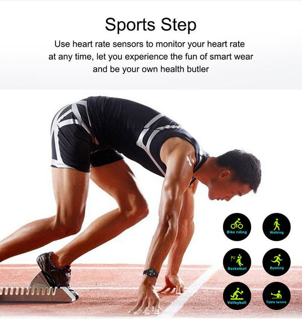 Fashion Waterproof Smartwatch Heart Rate Fitness Tracker