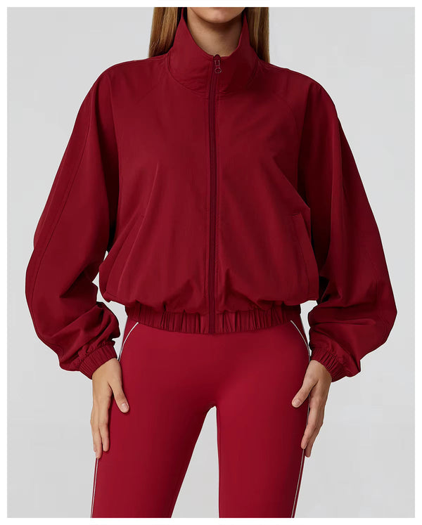 Women’s Long Sleeve Yoga Fitness Jacket With Pockets