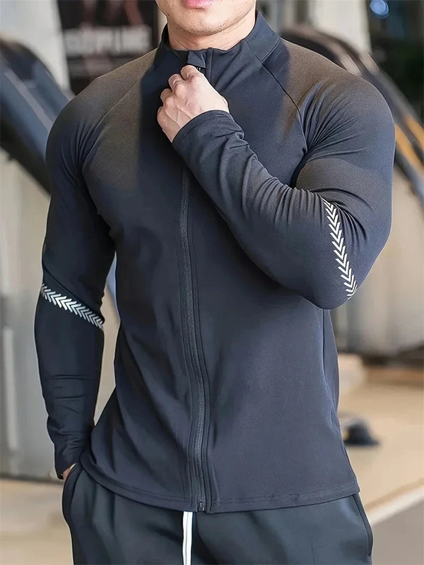 Men’s Compression Quick-Dry Sports Jacket for Fitness