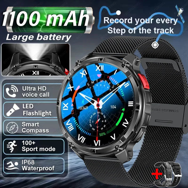T-Rex3 Pro GPS Sports Smartwatch 1100mAh Battery