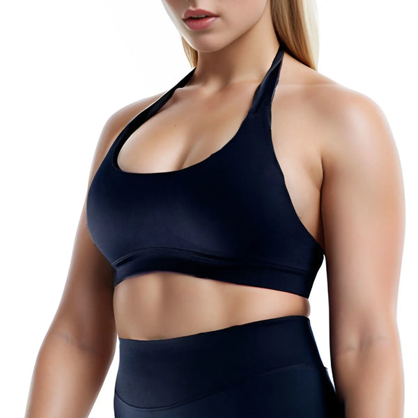 Seamless Open-Back Fitness Sports Bra