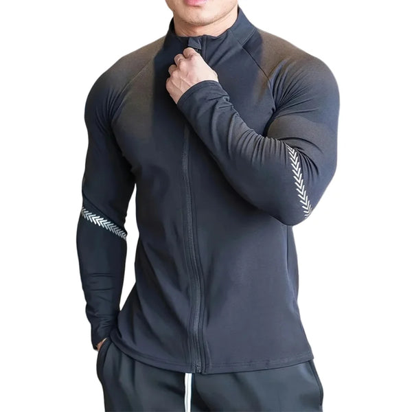 Men’s Compression Quick-Dry Sports Jacket for Fitness