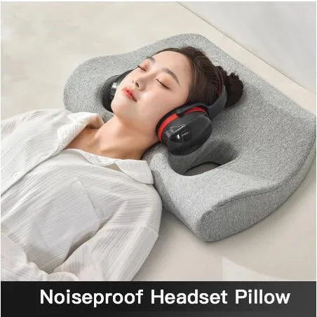 Memory Foam Pillow With Ear Hole for Comfort