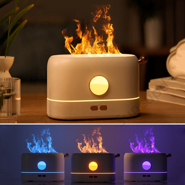 USB Flame Effect Humidifier Desktop Aroma Diffuser